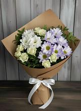 Букет цветов из:  Хризантемы и Розы #REPLACE_PRED# Грицовский