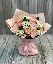 Букет цветов из:  Гвоздики, Розы и Хризантемы в Грицовский