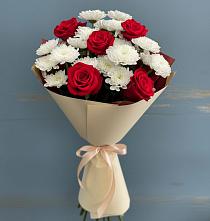 Букет цветов из:  Розы и Хризантемы в Грицовский