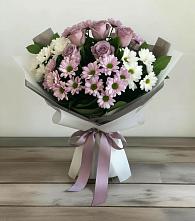 Букет цветов из:  Хризантемы и Розы в Грицовский