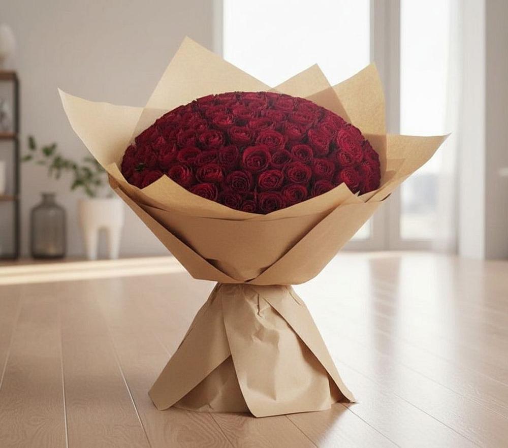Букет 101 Красная роза в Грицовский