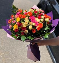 Букет Микс из разноцветных кустовых роз #REPLACE_PRED# Грицовский