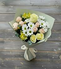 Букет цветов из:  Альстромерии, Розы и Хризантемы в Грицовский