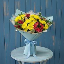Букет цветов из:  Альстромерии и Хризантемы #REPLACE_PRED# Грицовский
