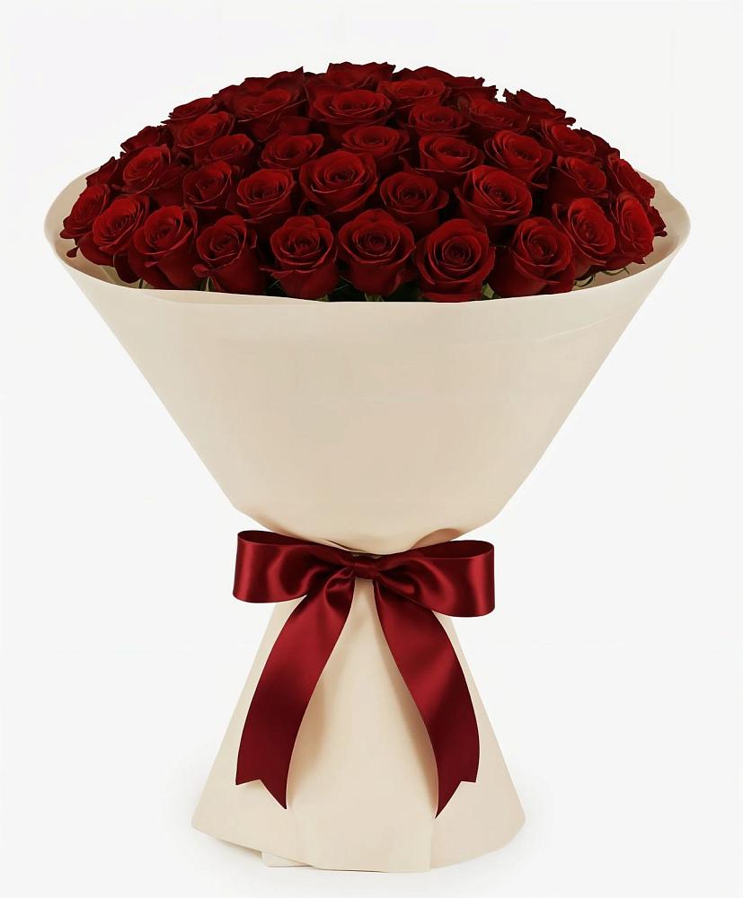 Букет 101 Бордовая роза Блэк Бакарра в Грицовский