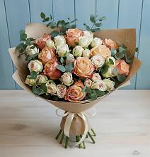 Букет цветов из:  Альстромерии и Розы в Грицовский