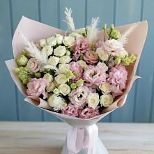 Букет цветов из:  Альстромерии и Розы в Грицовский